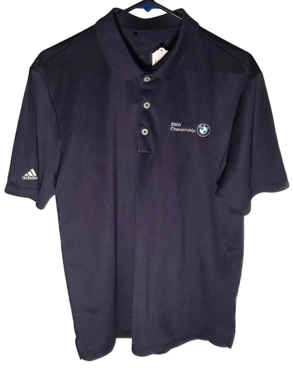 Adidas Men's Blue BMW Championship Polo Shirt, Size M